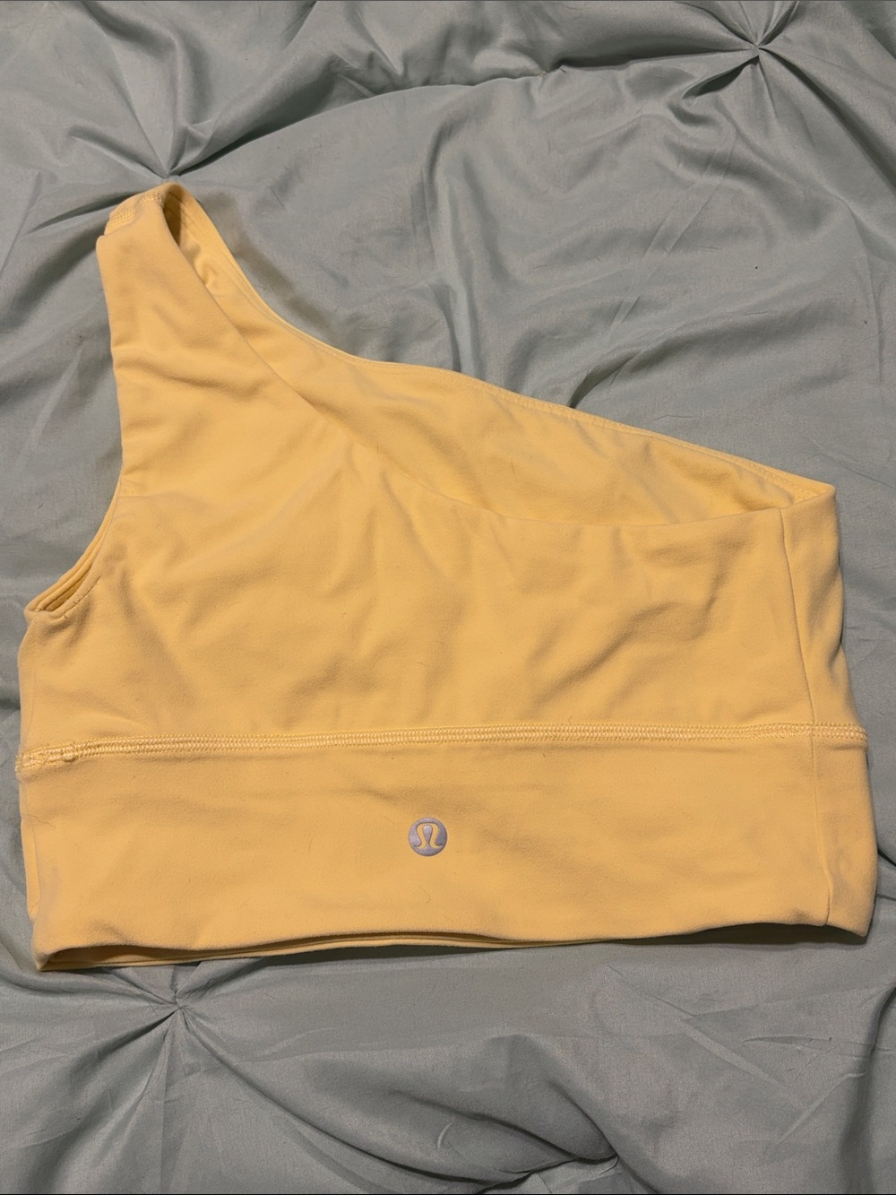 Lululemon Align Asymmetrical Bra Light Support A/B Cup Pride Swirl Yellow Size 4 - Picture 4 of 7